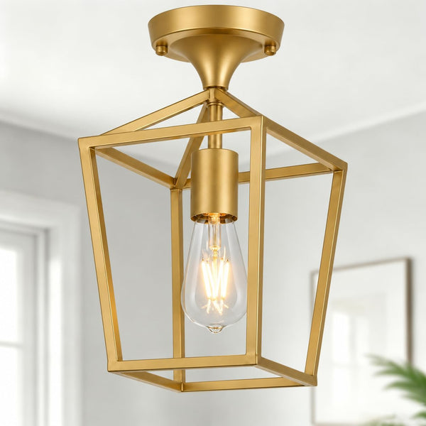 Flush Mount Ceiling Light Fixture, Matte Black Industrial Ceiling Light Fixture,Matte Black Hallway Light Fixtures Ceiling,Light Fixtures Ceiling Mount